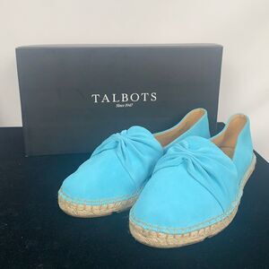 Talbots NIB aqua breeze flats
